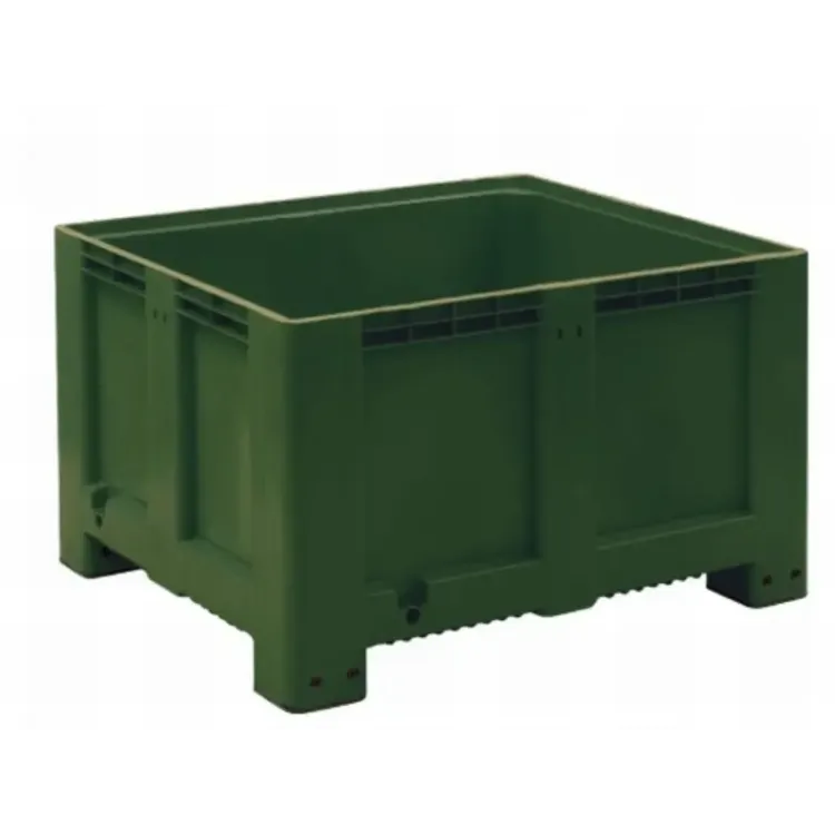 Contentor Plástico Liso Verde ND5049 610 Litros 600kg