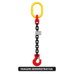 Linga de Corrente G80 SPA 1 Ramal 1 M 8 MM 2 T
