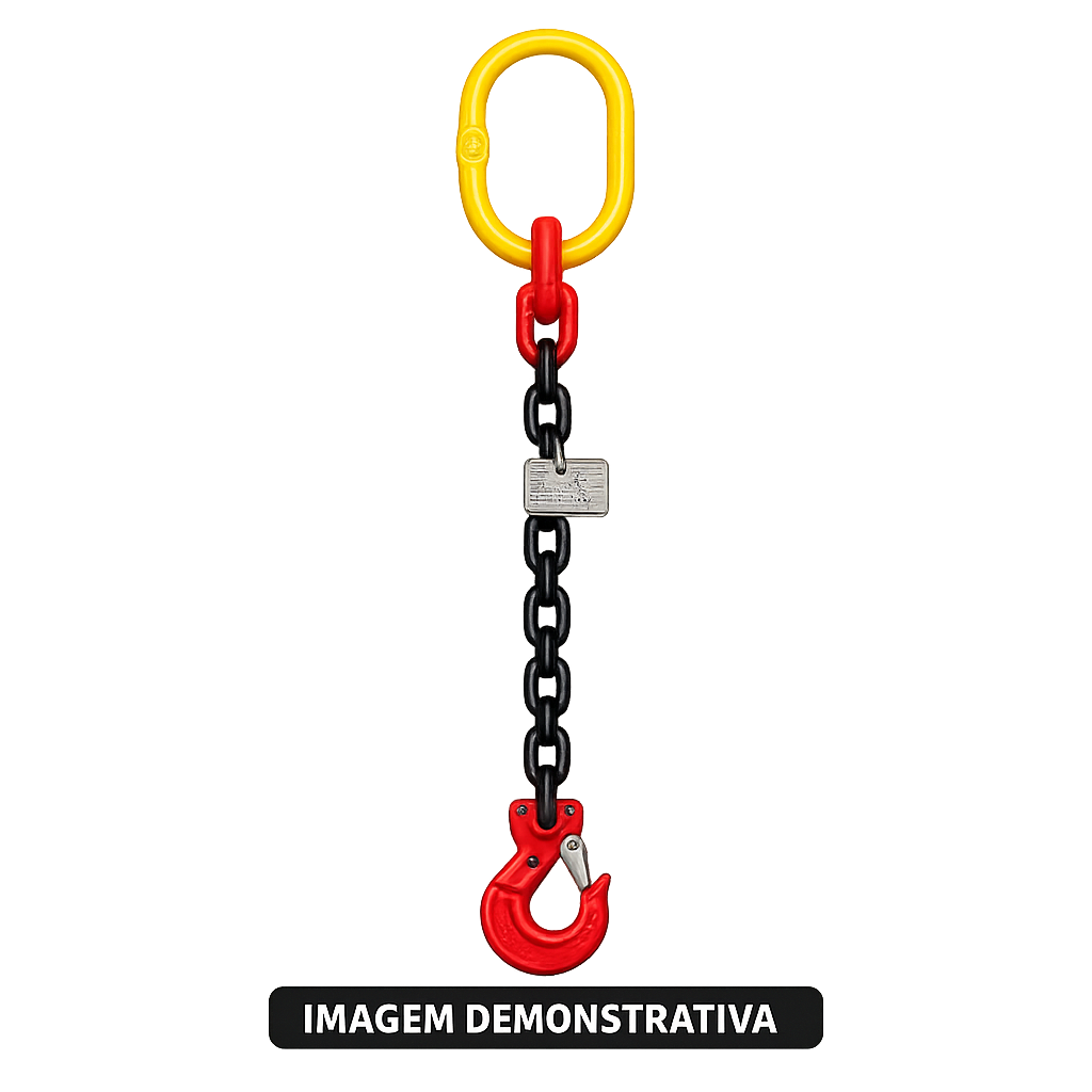 Linga de Corrente G80 SPA 1 Ramal 1 M 8 MM 2 T