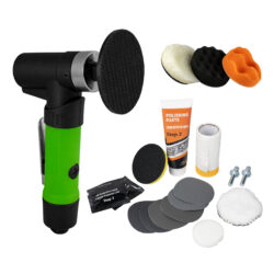 Kit de Polimento de Faróis JBM com Polidora Pneumática 3″ e 12 Kits