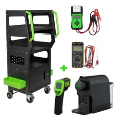 Carro de Diagnóstico JBM com Comprovador de Baterias, Multímetro e Termómetro Laser
