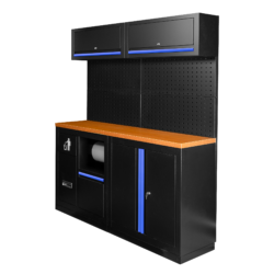 Conjunto de Móveis Modulares de Oficina JBM 12 Peças Aço e MDF
