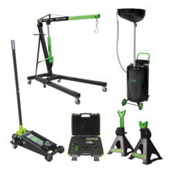 Kit de Elevação e Suporte JBM 2T com Grúa Plegável e Cavaletes