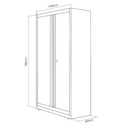 Conjunto de Mobiliário Modular de Oficina 13 Peças JBM 2410x620x1950mm