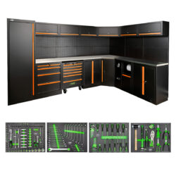 Conjunto de Mobiliário Modular JBM 43 Peças Inox e Aço