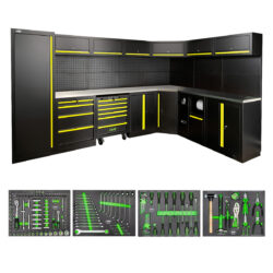 Conjunto de Mobiliário Modular de Oficina 43 Peças JBM Aço Inoxidável