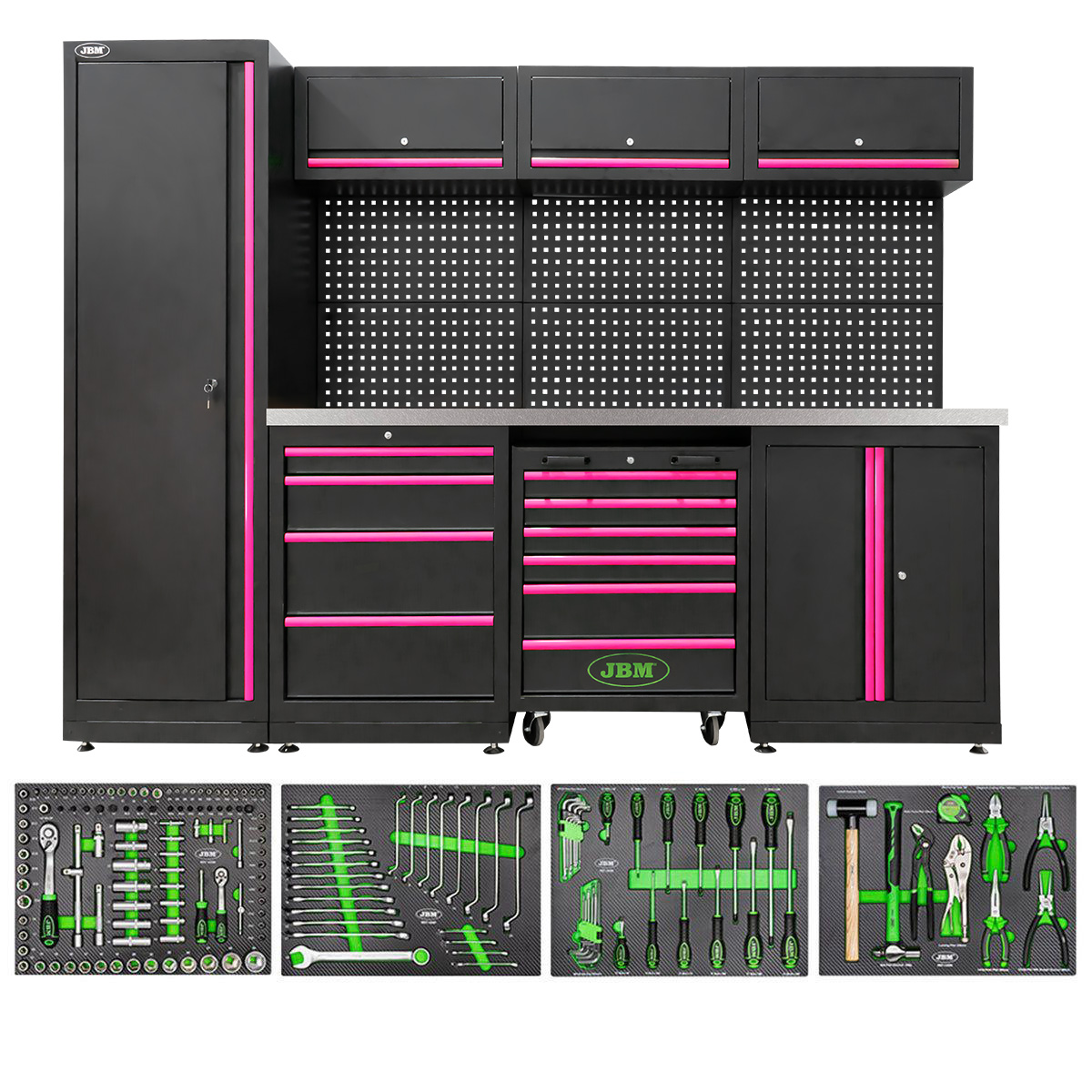 Conjunto de Mobiliário Modular JBM 18 Peças 2640x500x1950mm