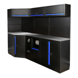 Conjunto de Mobiliário Modular de Oficina JBM 22 Peças Inox e Aço
