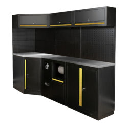 Conjunto de Mobiliário Modular de Oficina JBM 22 Peças em Aço Inoxidável