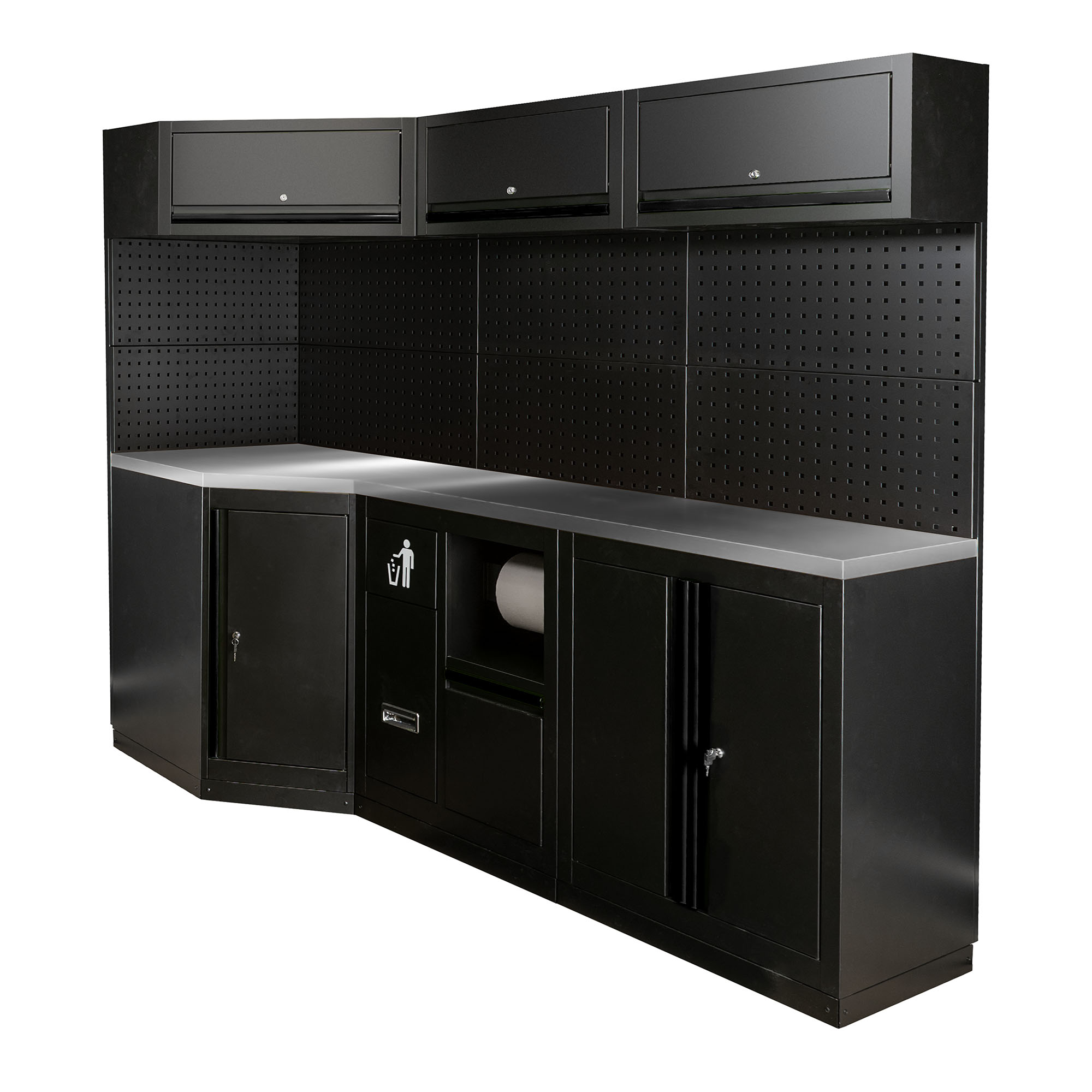 Conjunto de Móveis Modulares JBM 22 Peças Inox/Aço