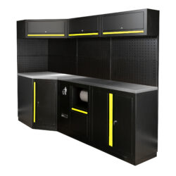 Conjunto de Móveis Modulares 22 Peças JBM Inox/Aço 2160x800x1950mm