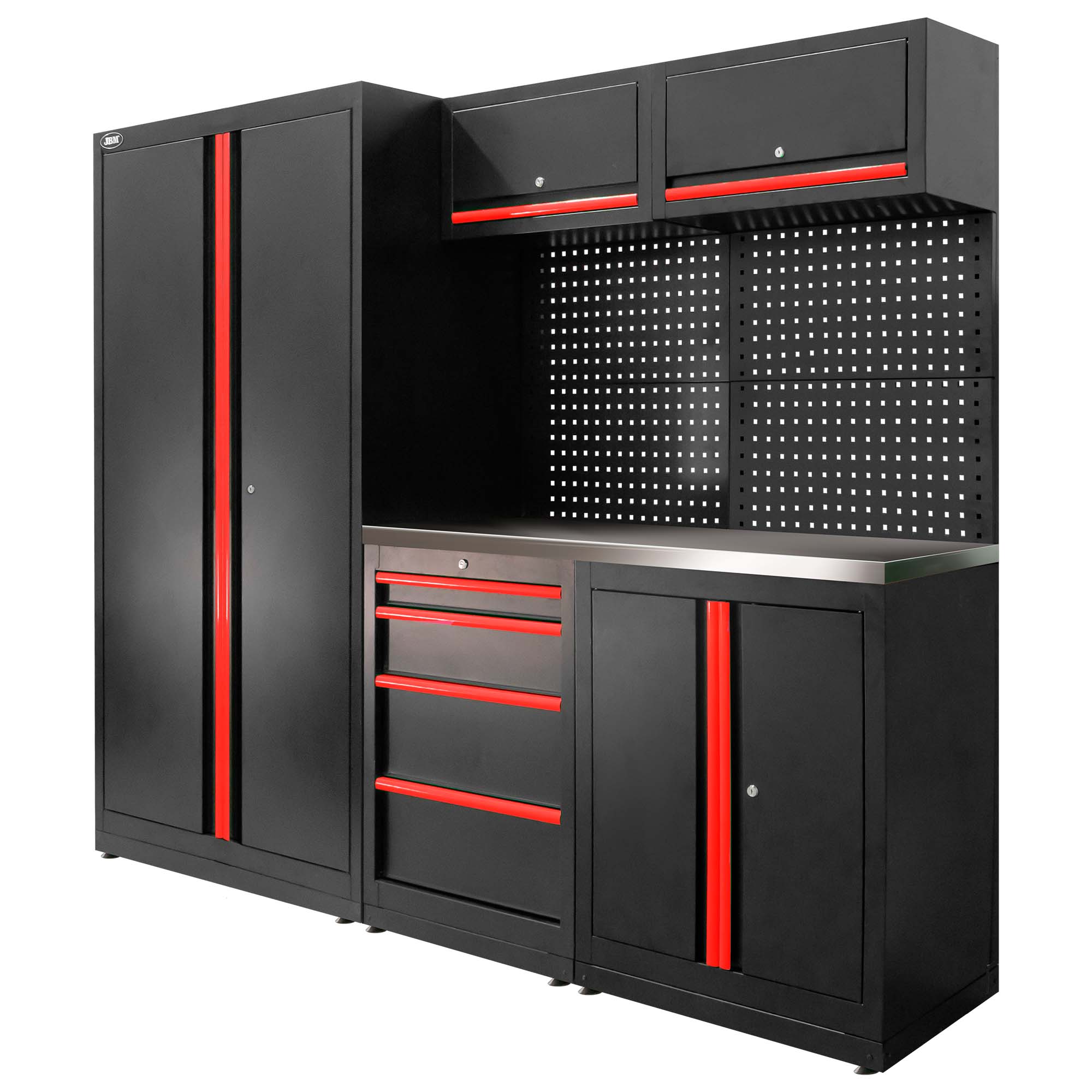 Conjunto de Móveis Modulares de Oficina JBM 13 Peças 2410x620x1950mm