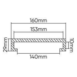 Taco de Goma para Elevador JBM 160x29mm KONI/ROMERICO/CAR-O-LINER
