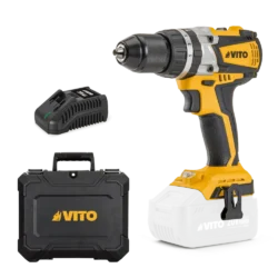 Berbequim sem Fios Brushless VITO 20 V 60 NM com Mala