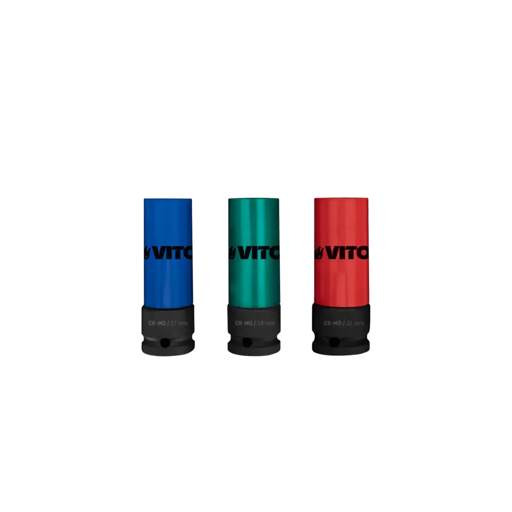 Conjunto de 3 Chaves de Impacto para Rodas VITO 1/2" CR-MO