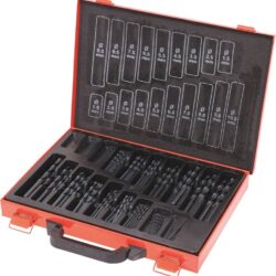 Mala Metálica com 170 Brocas HSS DRAKKAR 1 a 10mm