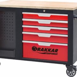 Carro de Ferramentas DRAKKAR 10 Gavetas com 176 Ferramentas