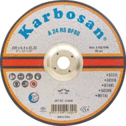 Lote de 10 Discos de Desbaste Aço 230x6,4x22mm