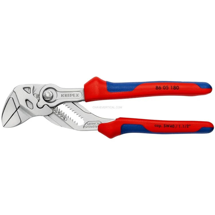 Alicate-Chave Ajustável KNIPEX 180mm 40mm Cromado
