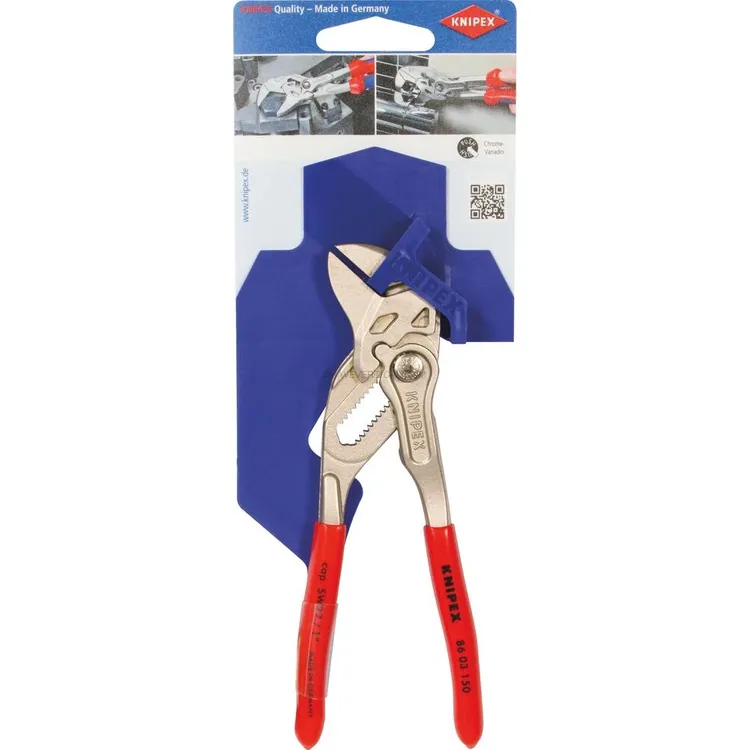 Alicate Chave KNIPEX 150mm com Botão de Regulação em Cartela