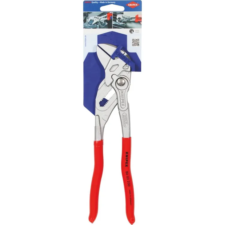 Alicate Chave KNIPEX 250mm com Botão de Regulação em Cartela