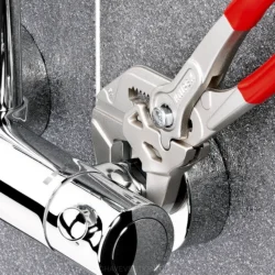 Alicate Chave KNIPEX 250mm com Botão de Regulação em Cartela