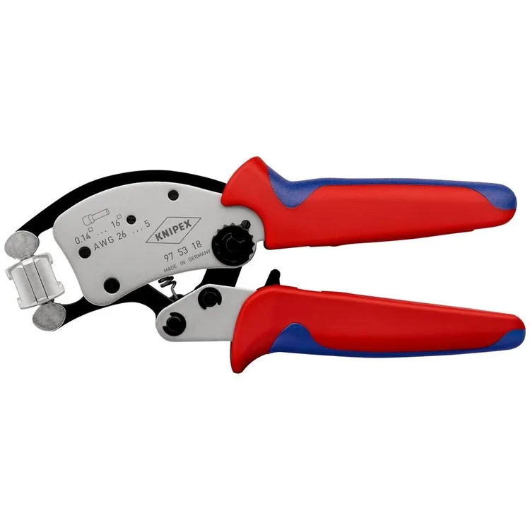 Alicate de Crimpagem Automático KNIPEX Cabeça Rotativa 0,08-16mm²