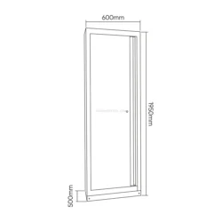 Armário Alto Metálico JBM 4 Prateleiras 600x500x1890mm