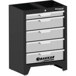 Armário Baixo DRAKKAR com 5 Gavetas para Mobiliário de Oficina 680x458x987mm