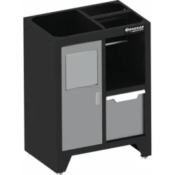 Armário Baixo DRAKKAR com Caixote e Suporte para Rolo 680x458x987mm