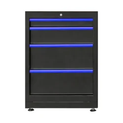Armário de 4 gavetas JBM com patas reguláveis