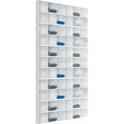 Armário de Arrumação com 11 Módulos e 66 Gavetas Basculantes 600x114x1254mm