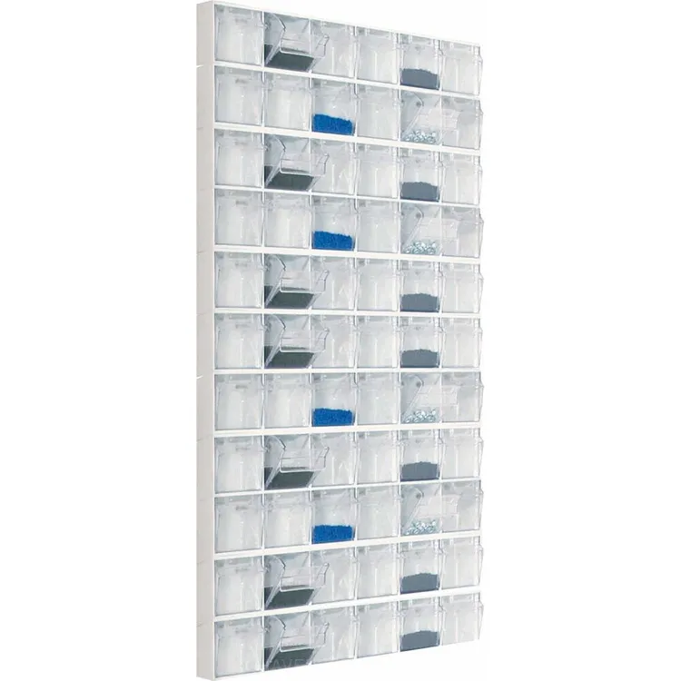 Armário de Arrumação com 11 Módulos e 66 Gavetas Basculantes 600x114x1254mm
