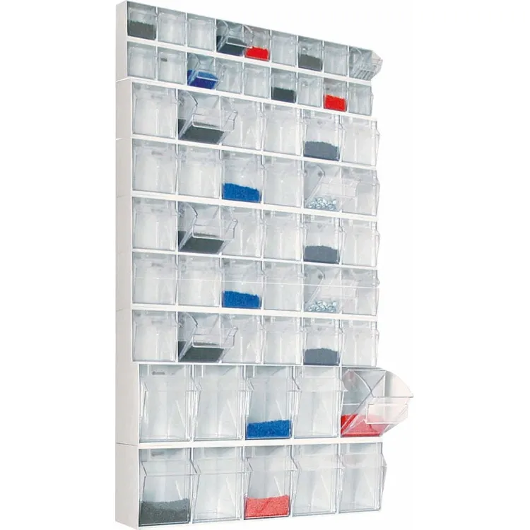 Armário de Arrumação com 11 Módulos e 76 Gavetas Basculantes 600x133x1224mm Generic