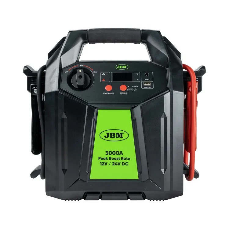 Arrancador de Veículos Multifunção JBM 12/24V 48.000mAh Arrancador de Veículos Multifunção JBM 12/24V 48.000mAh