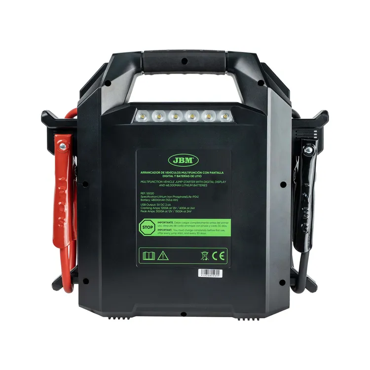 Arrancador de Veículos Multifunção JBM 12/24V 48.000mAh