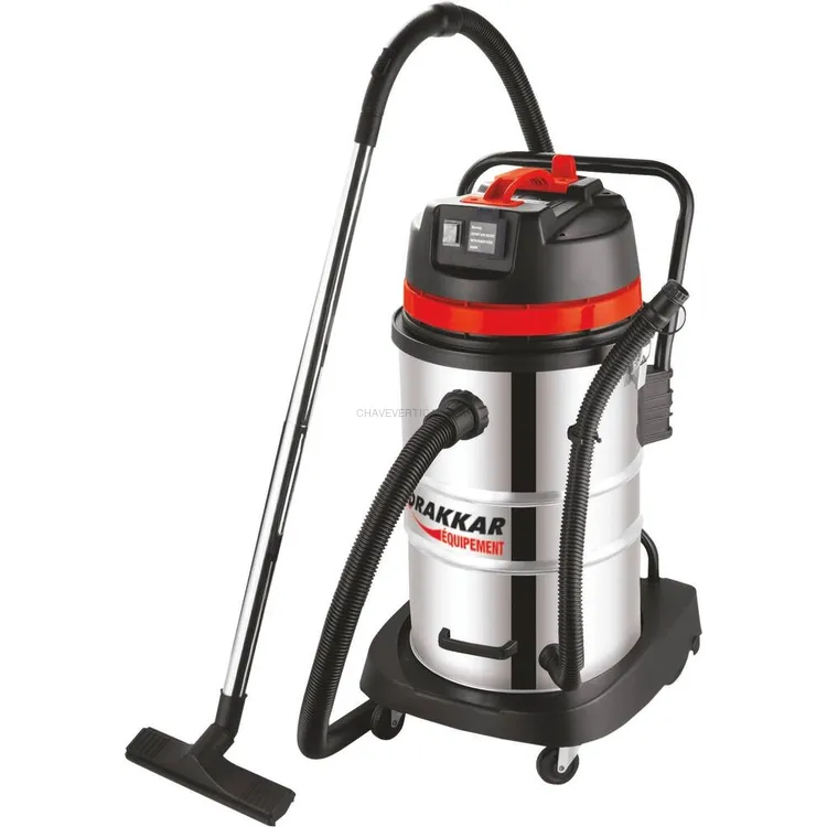 Aspirador de Líquidos e Poeiras DRAKKAR 50L 1200W 230V Inox