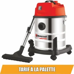Aspirador de Sólidos e Líquidos DRAKKAR 20L 1200W 230V Inox