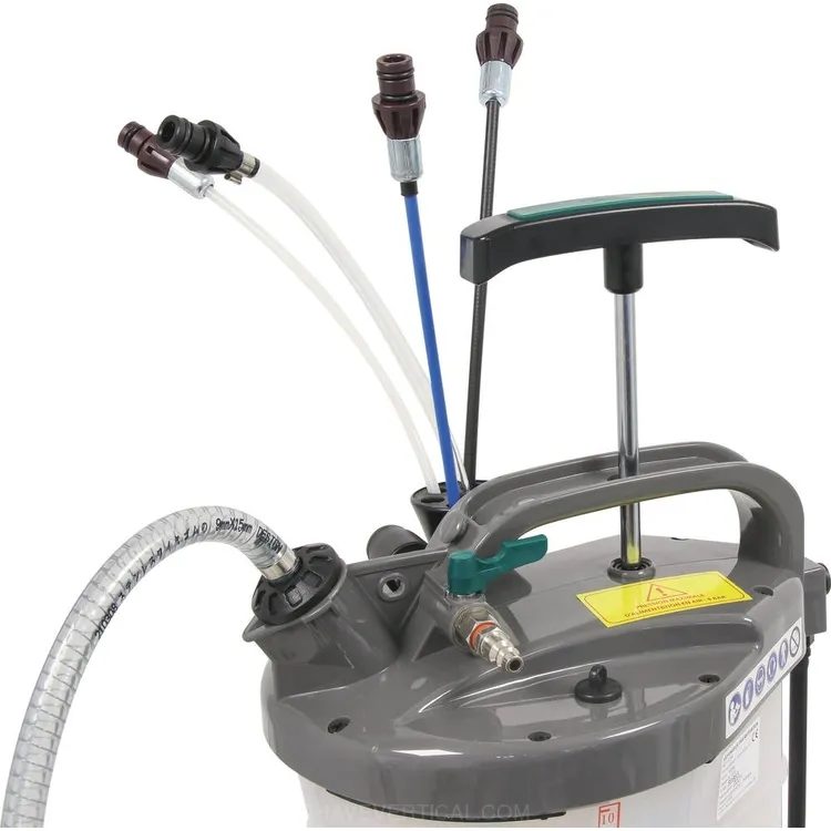 Aspirador Manual/Pneumático de Óleo DRAKKAR 9,5L para Mudança de Óleo