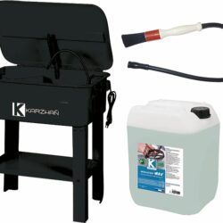 Lava-peças Elétrico de Oficina KARZAN 70L 230V com Detergentes MEKATOP MAX e Pincel