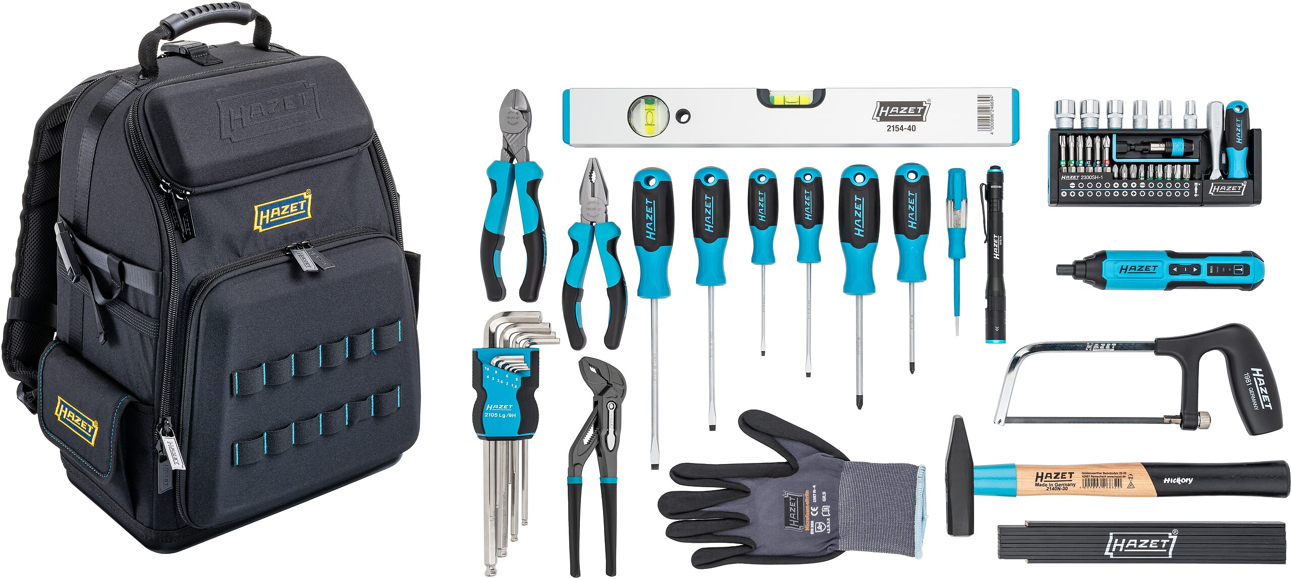 Mochila de Ferramentas HAZET 191R-1/56 56 Peças