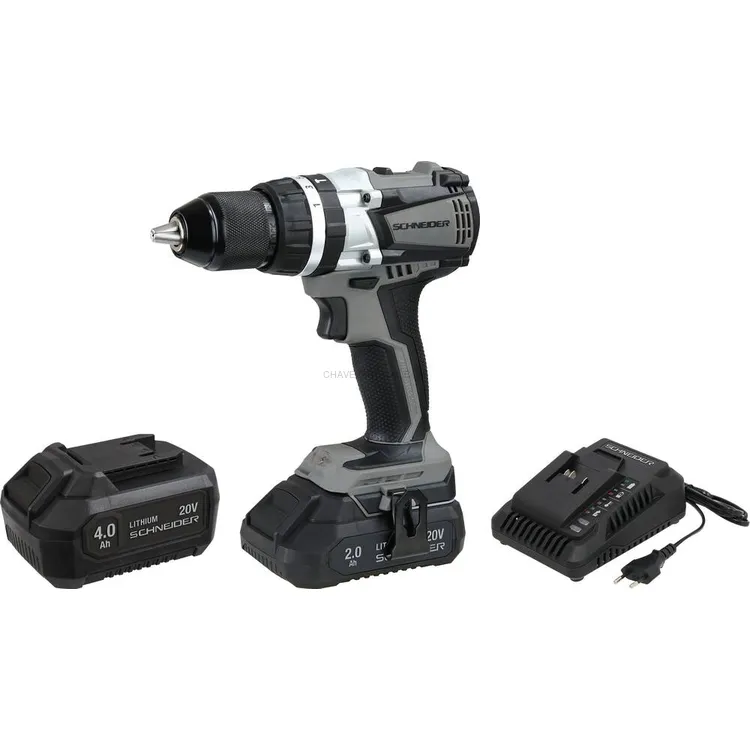 Berbequim Aparafusador de Percussão Brushless SCHNEIDER 20V 60Nm