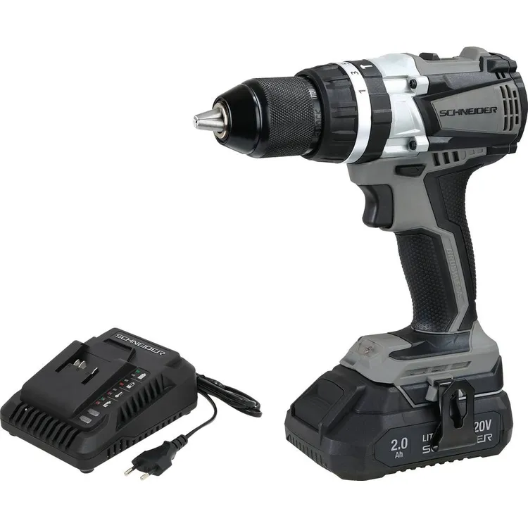 Berbequim Aparafusador de Percussão SCHNEIDER 20V 60Nm Brushless