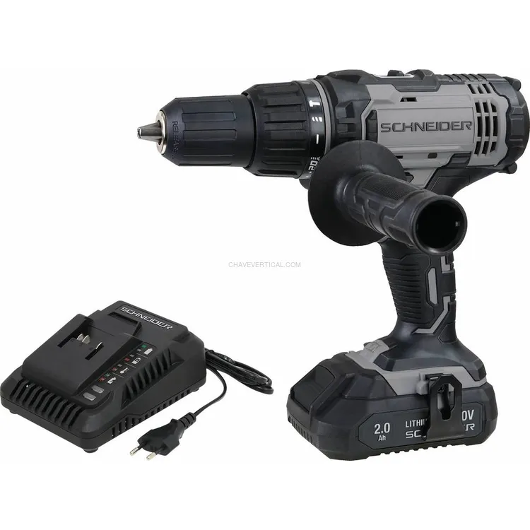 Berbequim Aparafusador de Percussão SCHNEIDER 20V 50Nm com 1 Bateria 2Ah