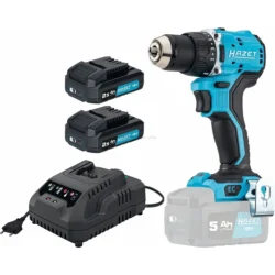 Berbequim Aparafusador sem Fios HAZET 18V 2,5Ah 2 Baterias