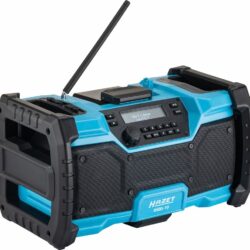 Rádio Híbrido DAB+ HAZET Bluetooth 18V-230V IP64