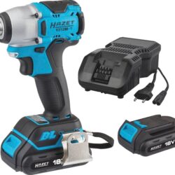 Chave de Impacto HAZET 1/2 pol. 18 V 270 NM com 2 Baterias 2 AH