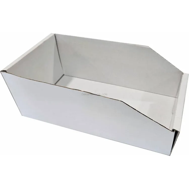 Caixa Organizadora Aberta KARZAN Cartão Branco 280x150x110mm 50 Unidades