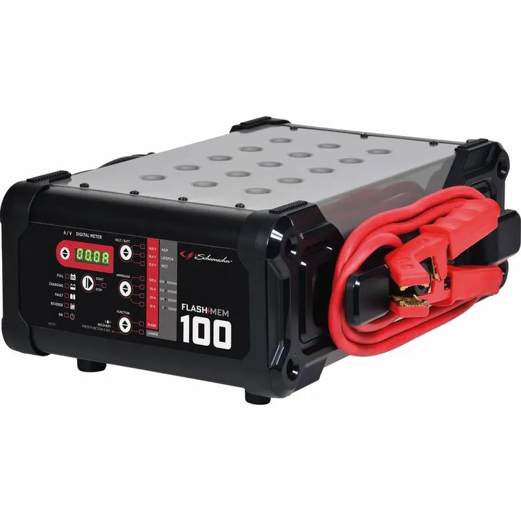 Carregador de Bateria Automático SCHNEIDER Flashmem 100 12V 100A