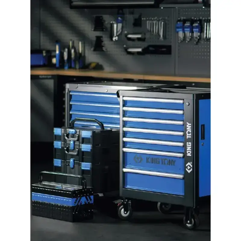 Carro 7 Gavetas Azul KING TONY 420kg 770x450x970mm